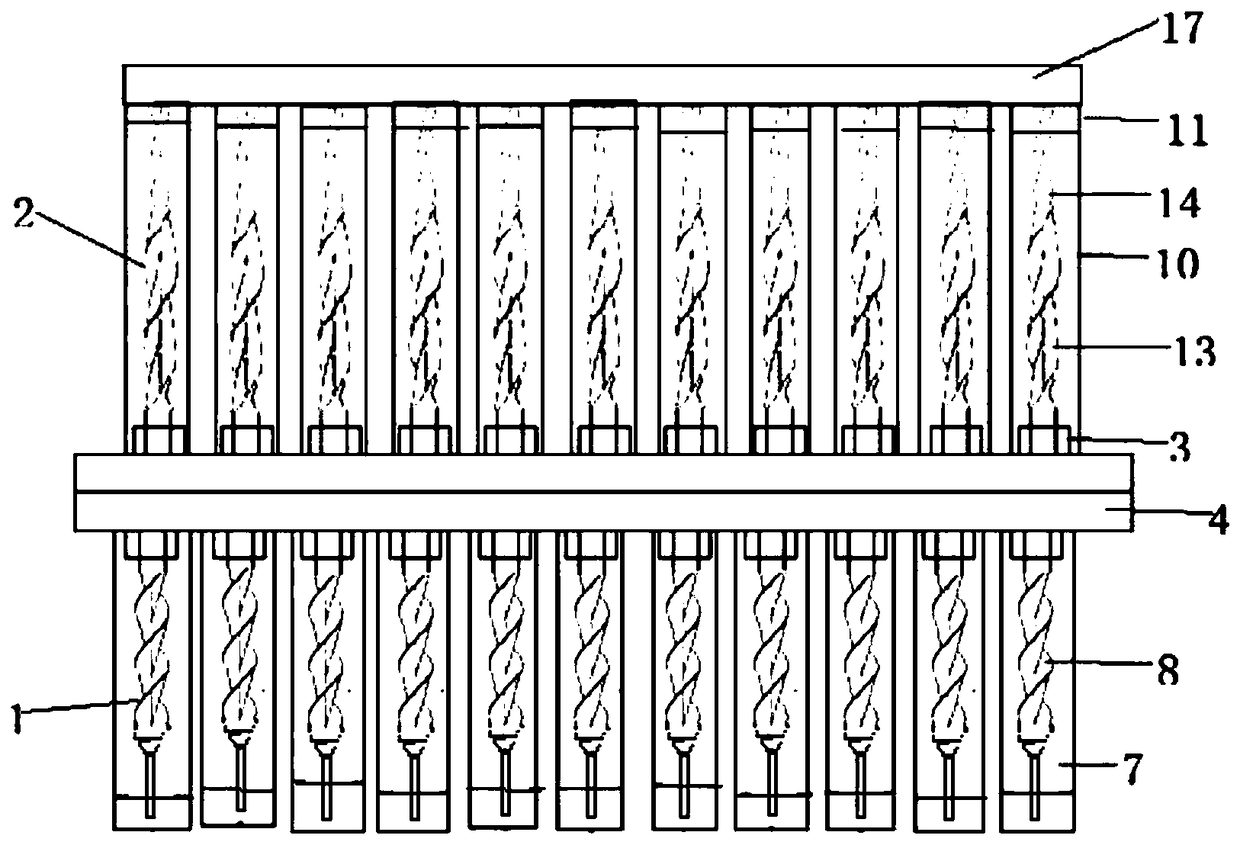 Variable multi-hole perforating device and perforating method thereof