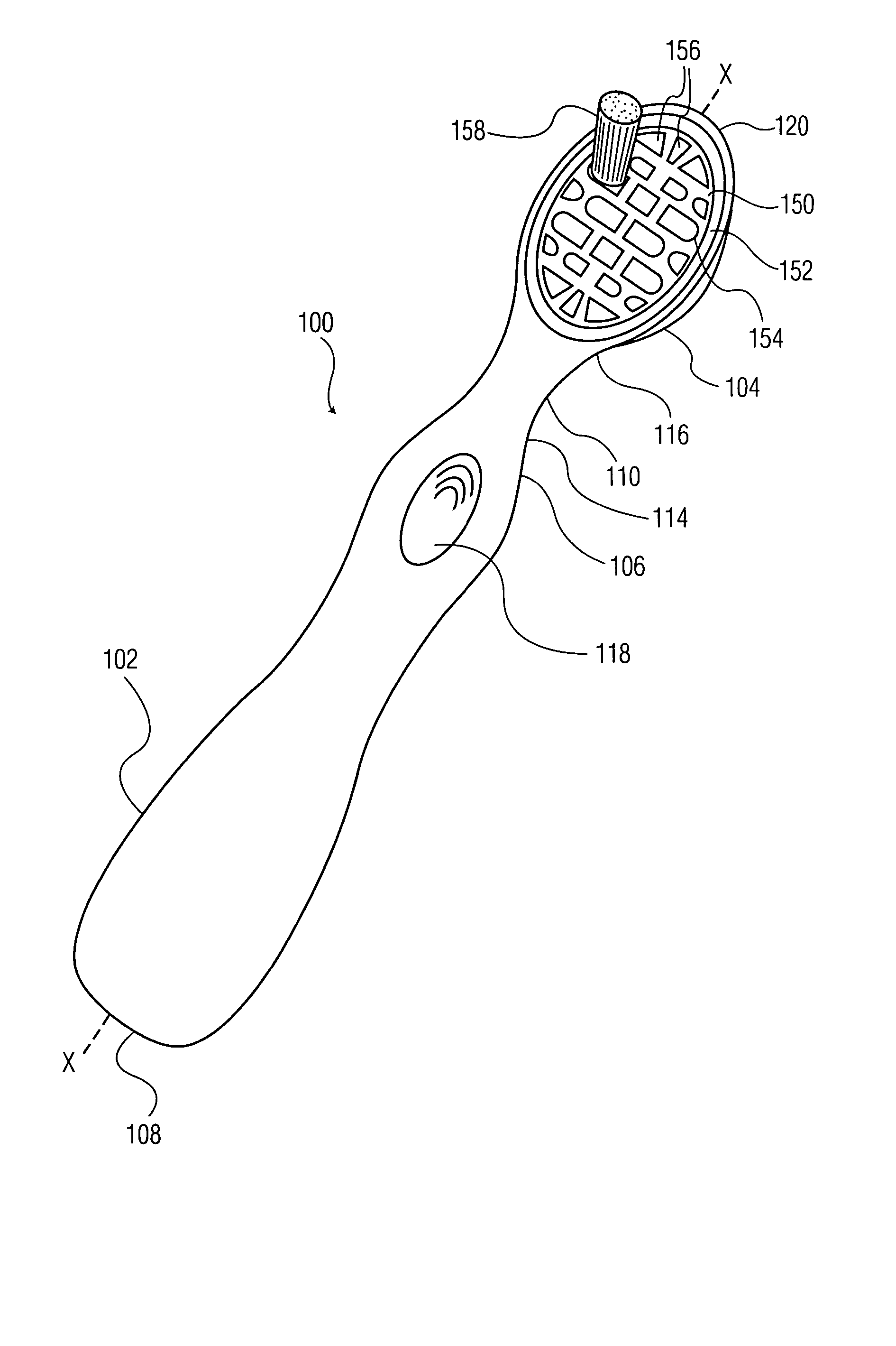 Flexible toothbrush head