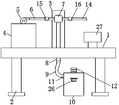 Formalin solution mixing preparation device