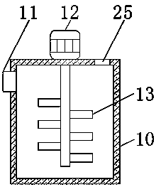 Formalin solution mixing preparation device