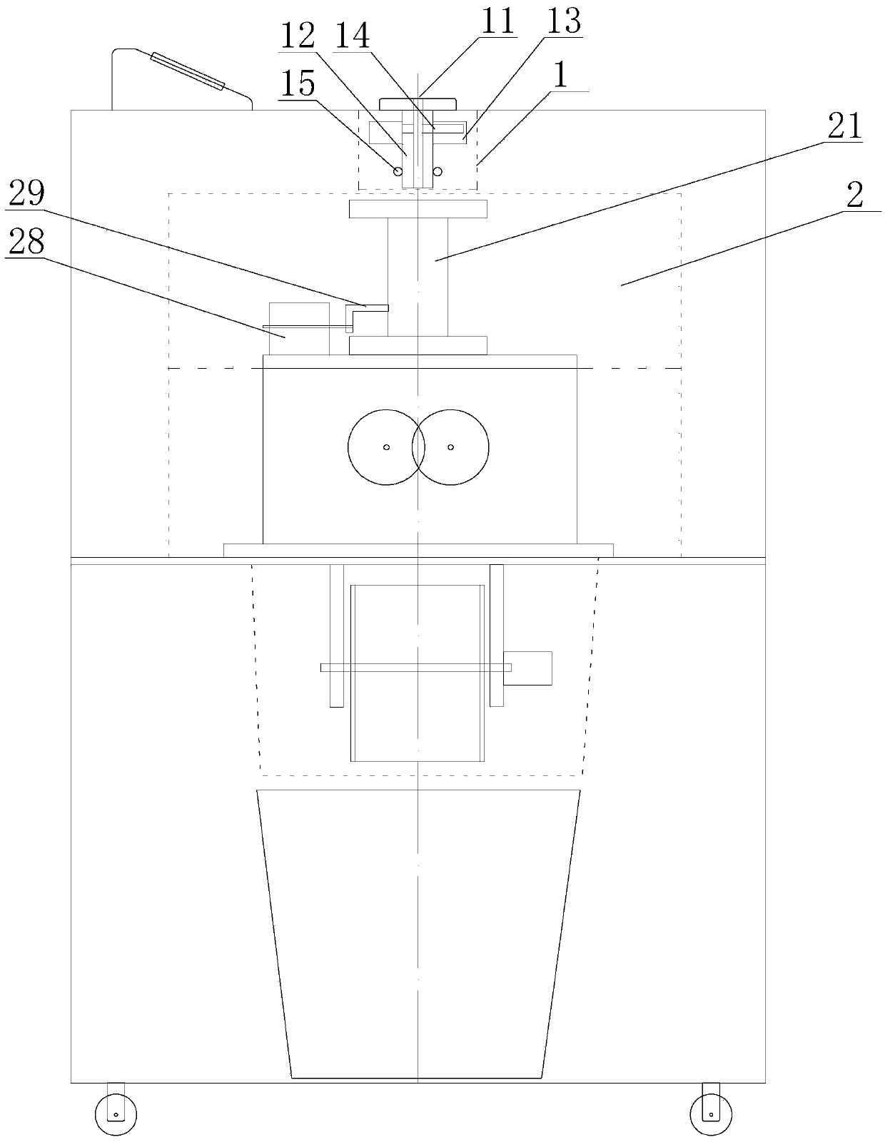 Machine integrating demagnetization and smashing and method for smashing hard disc piece, u flash disc, IC card and optical disc