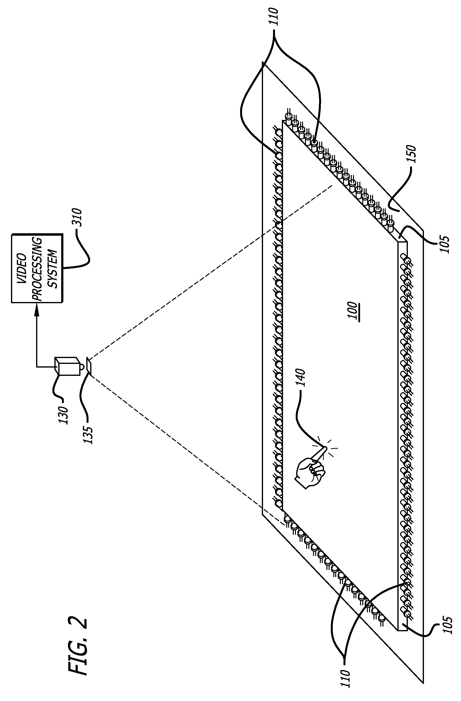 Multi-user touch screen