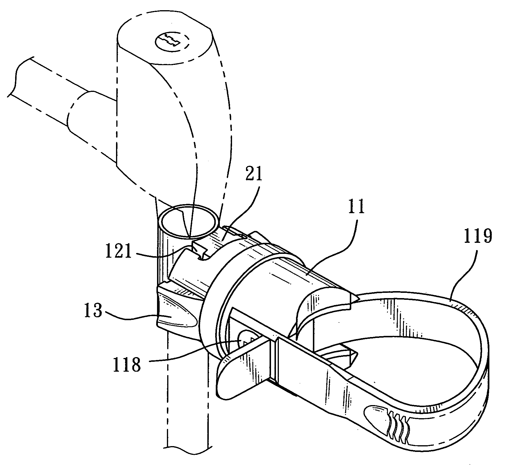 Bicycle lock holding apparatus