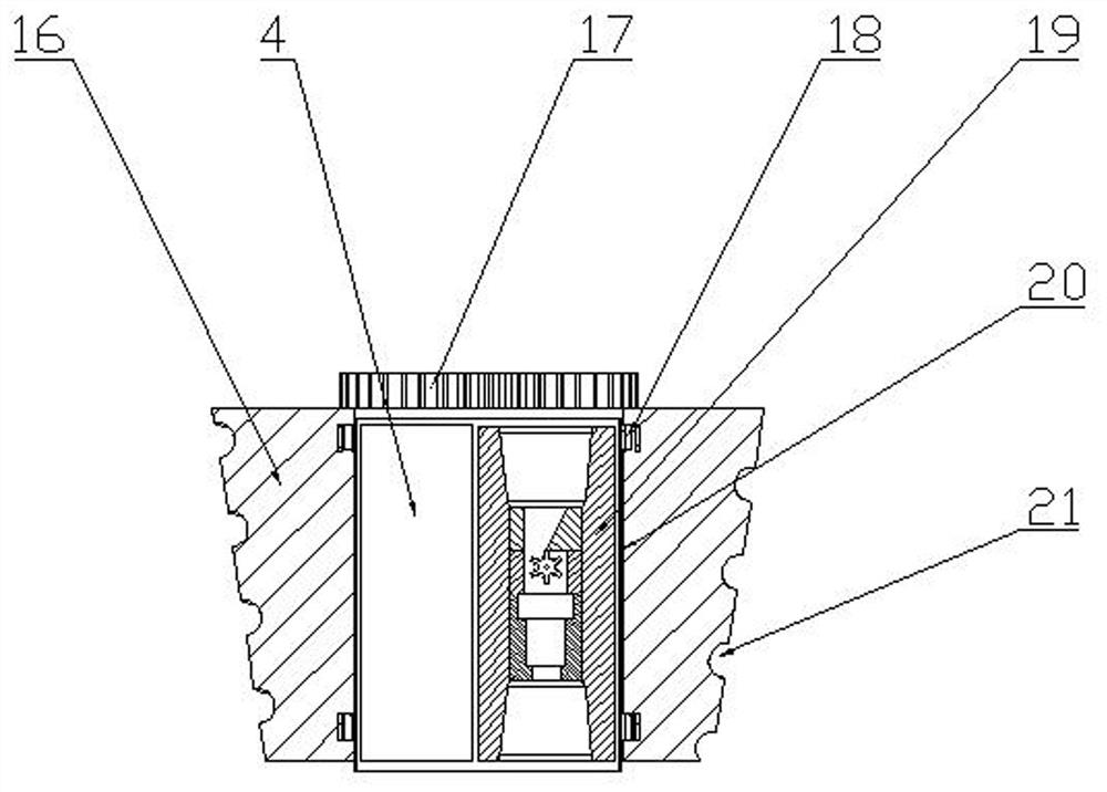 Cavitation jet sludge cleaning device