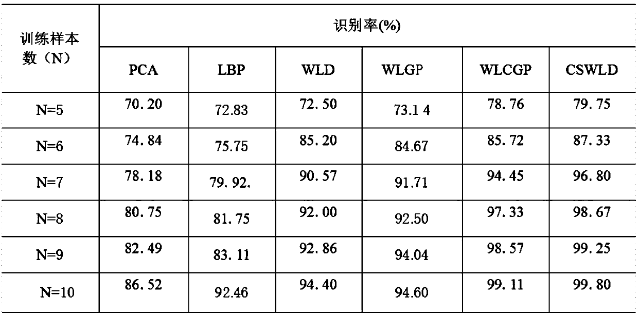 Face recognition feature extraction algorithm based on totally symmetric local Weber descriptor