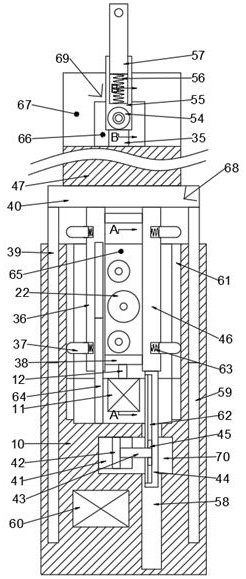 An automatic lifting power transmission rod