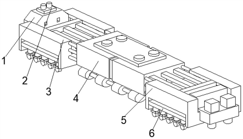 Telescopic bridge support for hydraulic engineering emergency