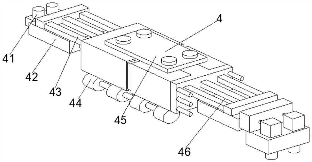 Telescopic bridge support for hydraulic engineering emergency