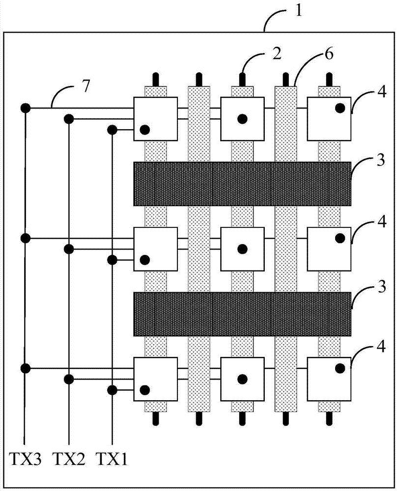 Built-in touch control display device and driving method thereof