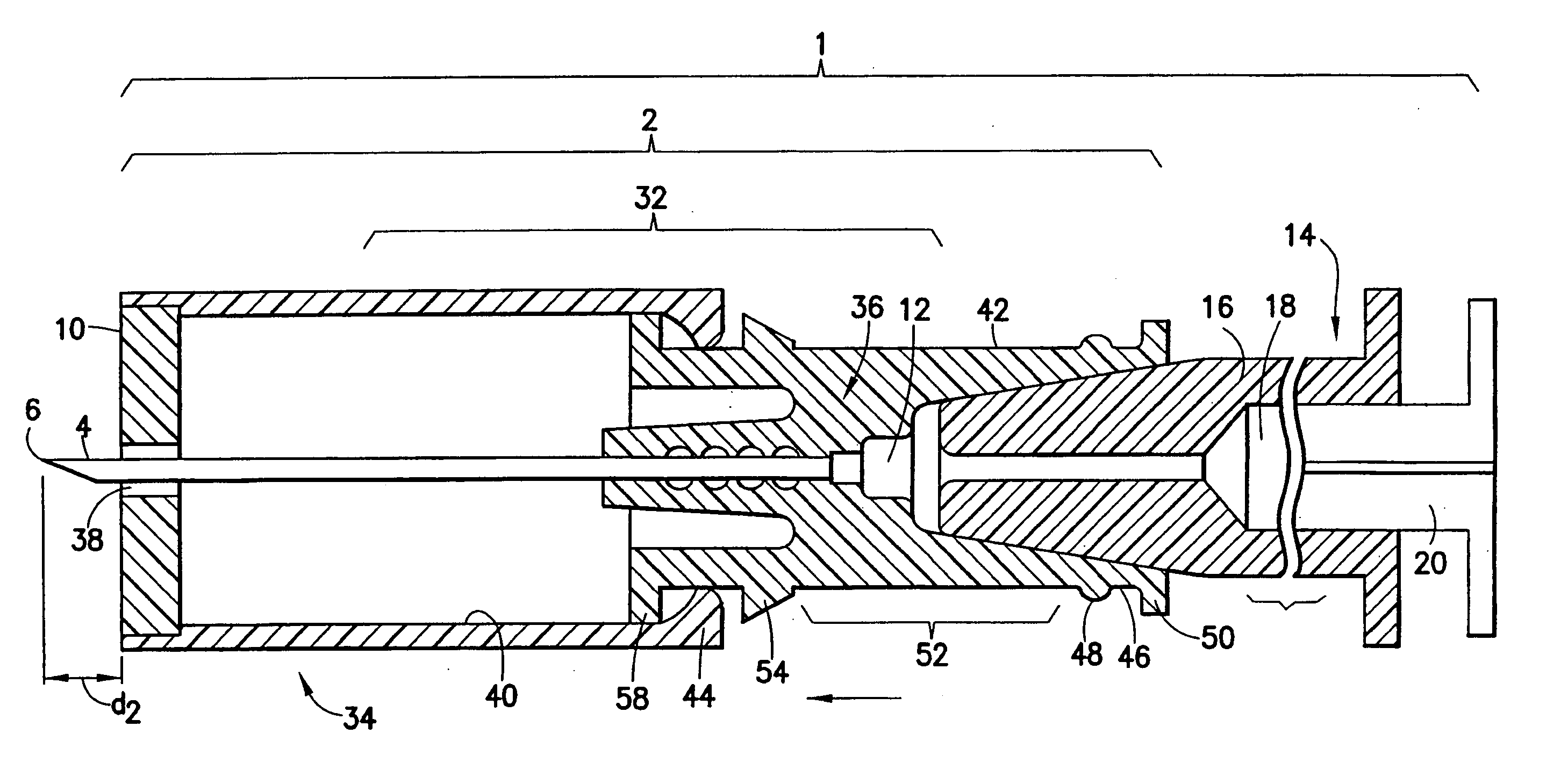 Intradermal syringe and needle assembly