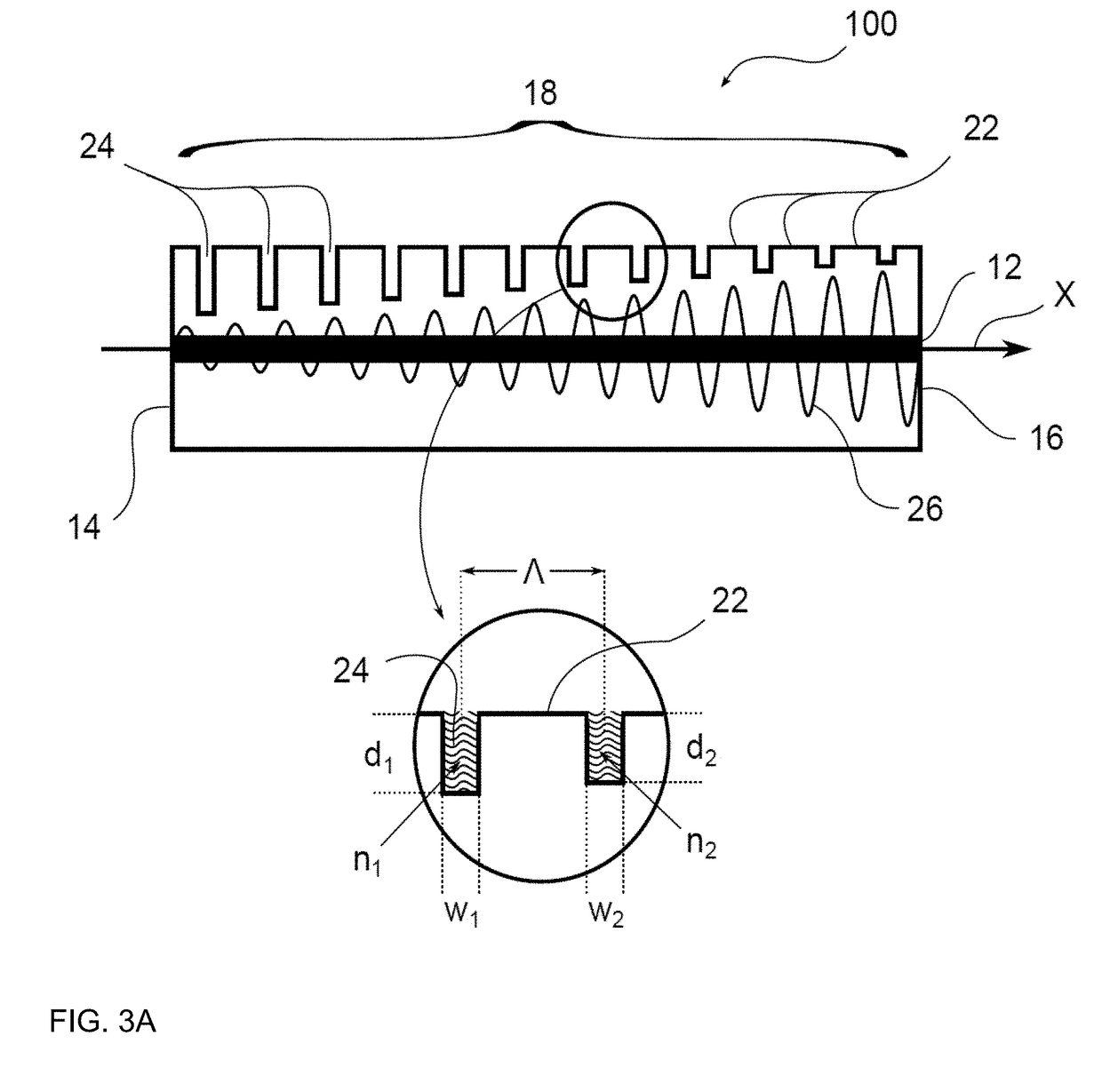 Laser diode with distributed feedback and method for producing