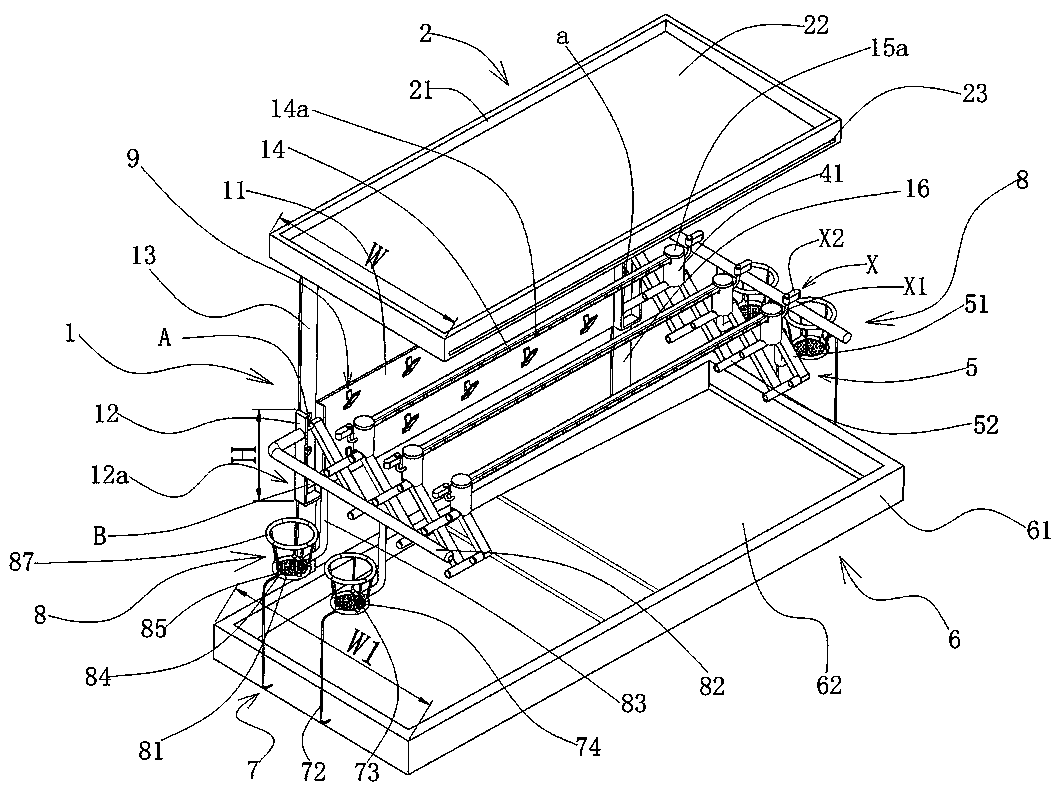 Airing rack suitable for being hung on outer wall surface of windowsill