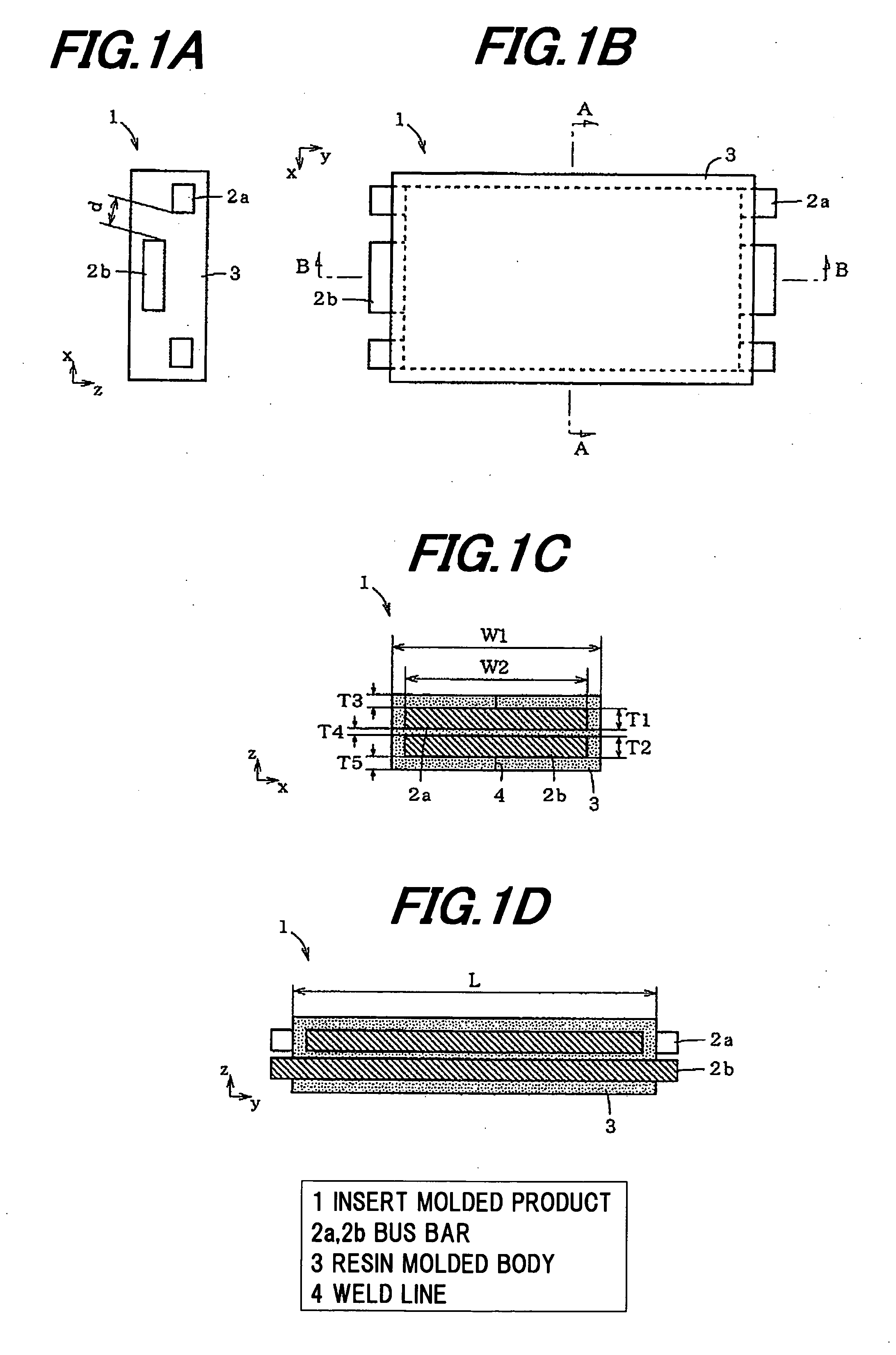 Insert molding method and insert molded product