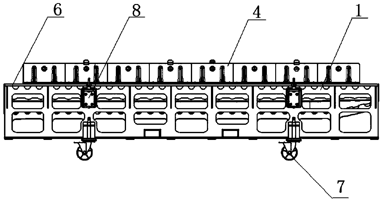 Composite material machine body skin integral forming tool and technology