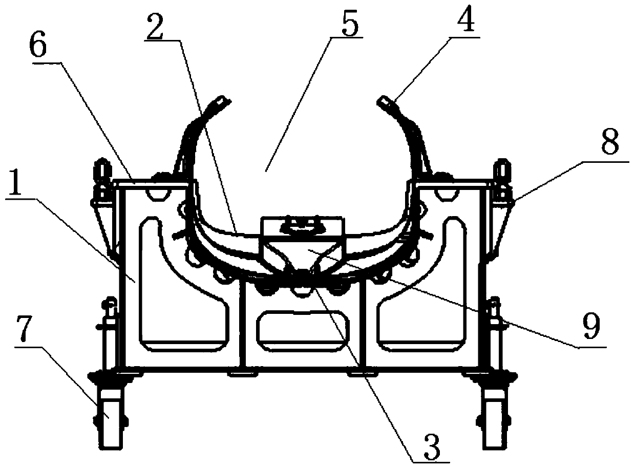 Composite material machine body skin integral forming tool and technology