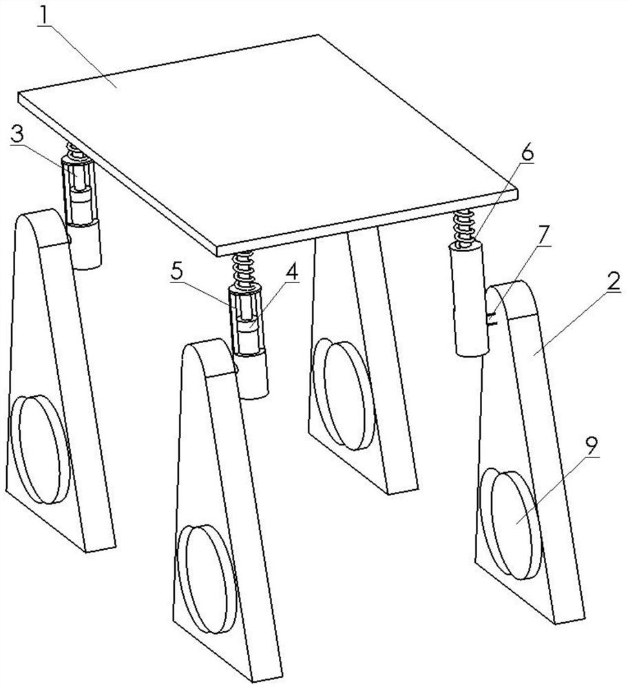 Buffering anti-collision protection pad with eccentric wheels