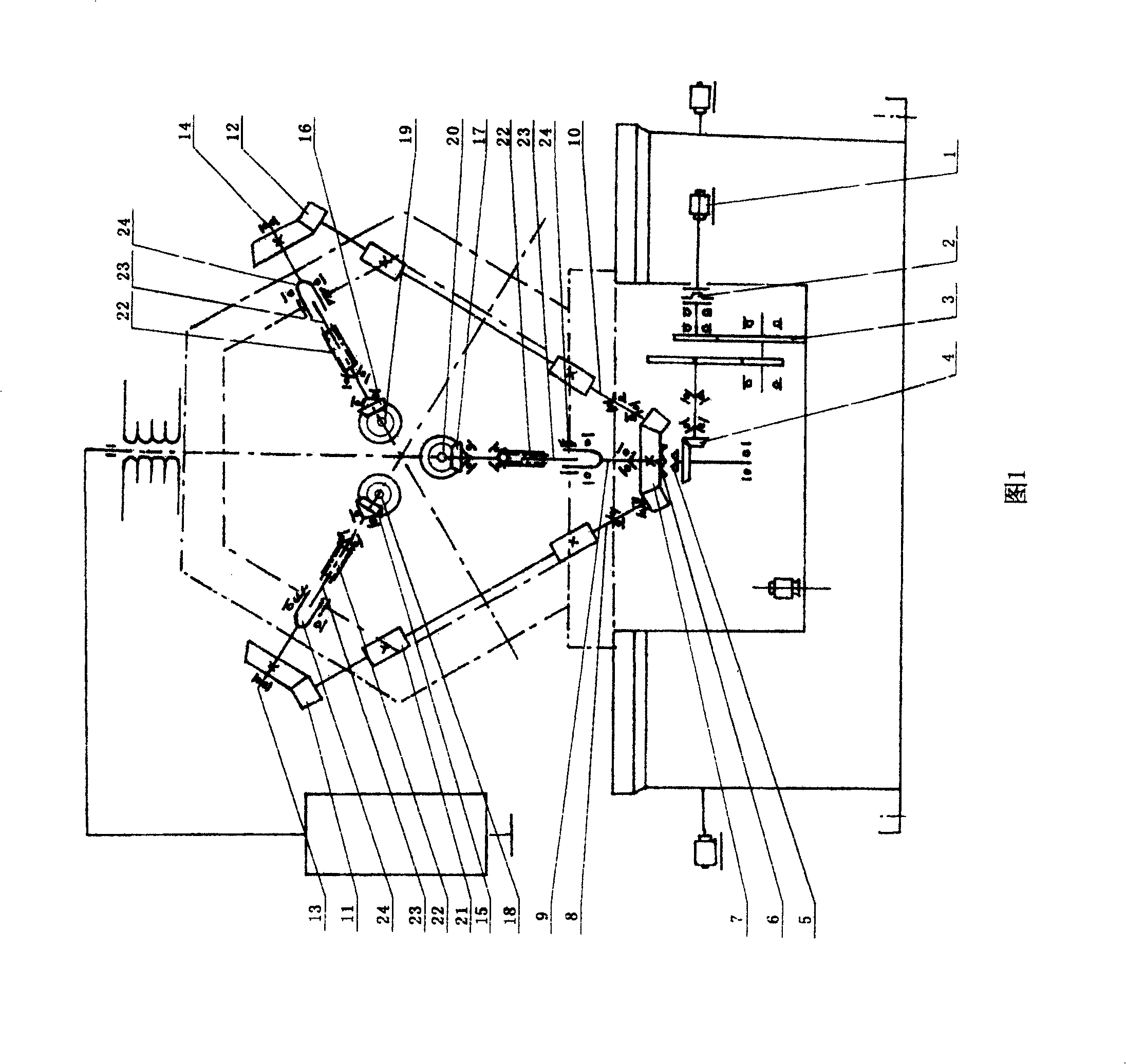 Process equipment for integral ring-shaped finned tube and technique thereof