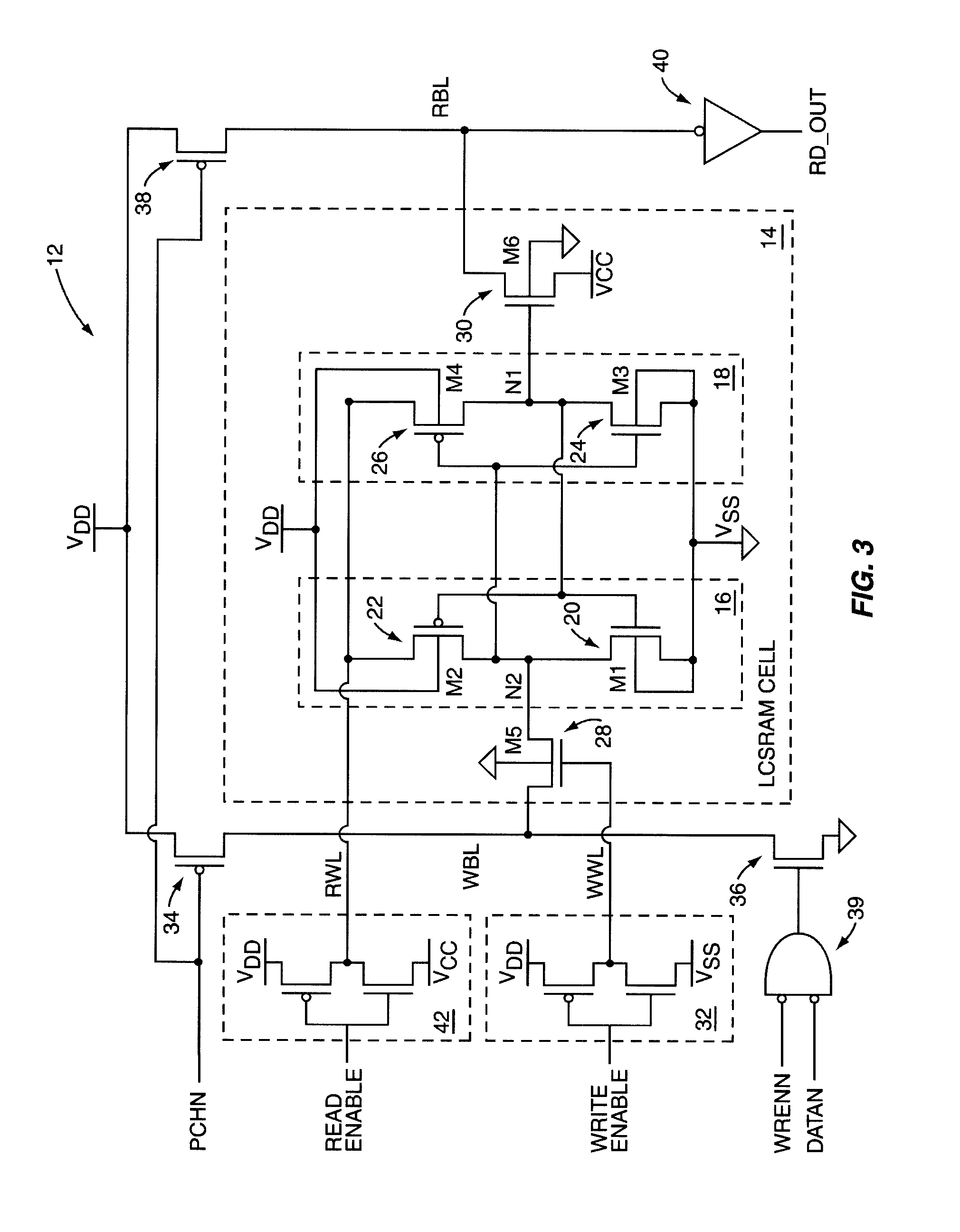 SRAM cell with intrinsically high stability and low leakage