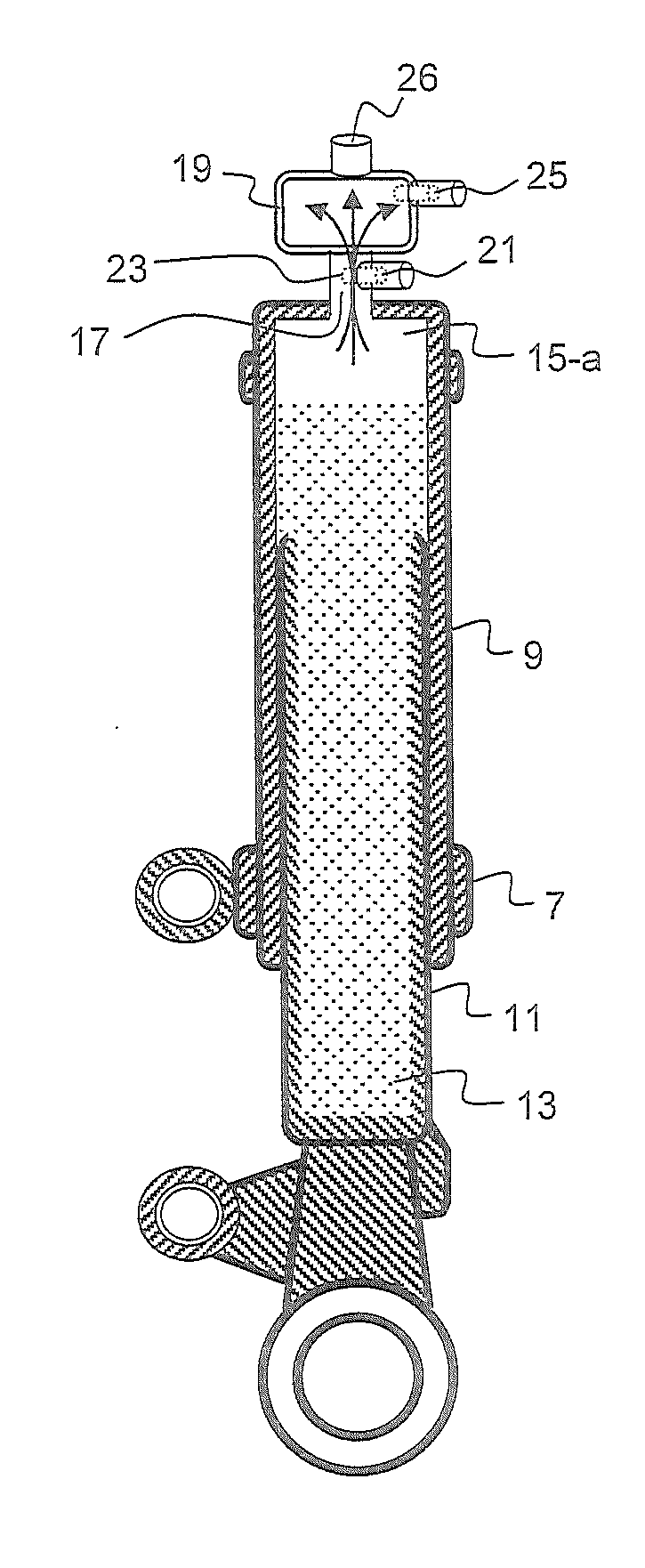 Aircraft landing gear automated inspection for presence of internal oxygen contamination