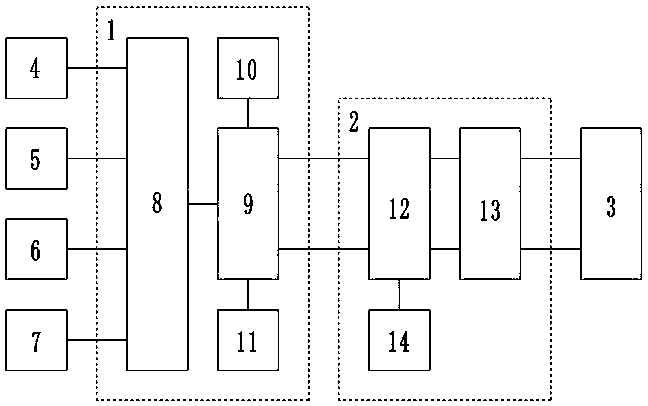 Low-energy-consumption wireless agricultural environment information collecting system