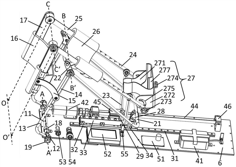 Foldable lower limb joint rehabilitation training device