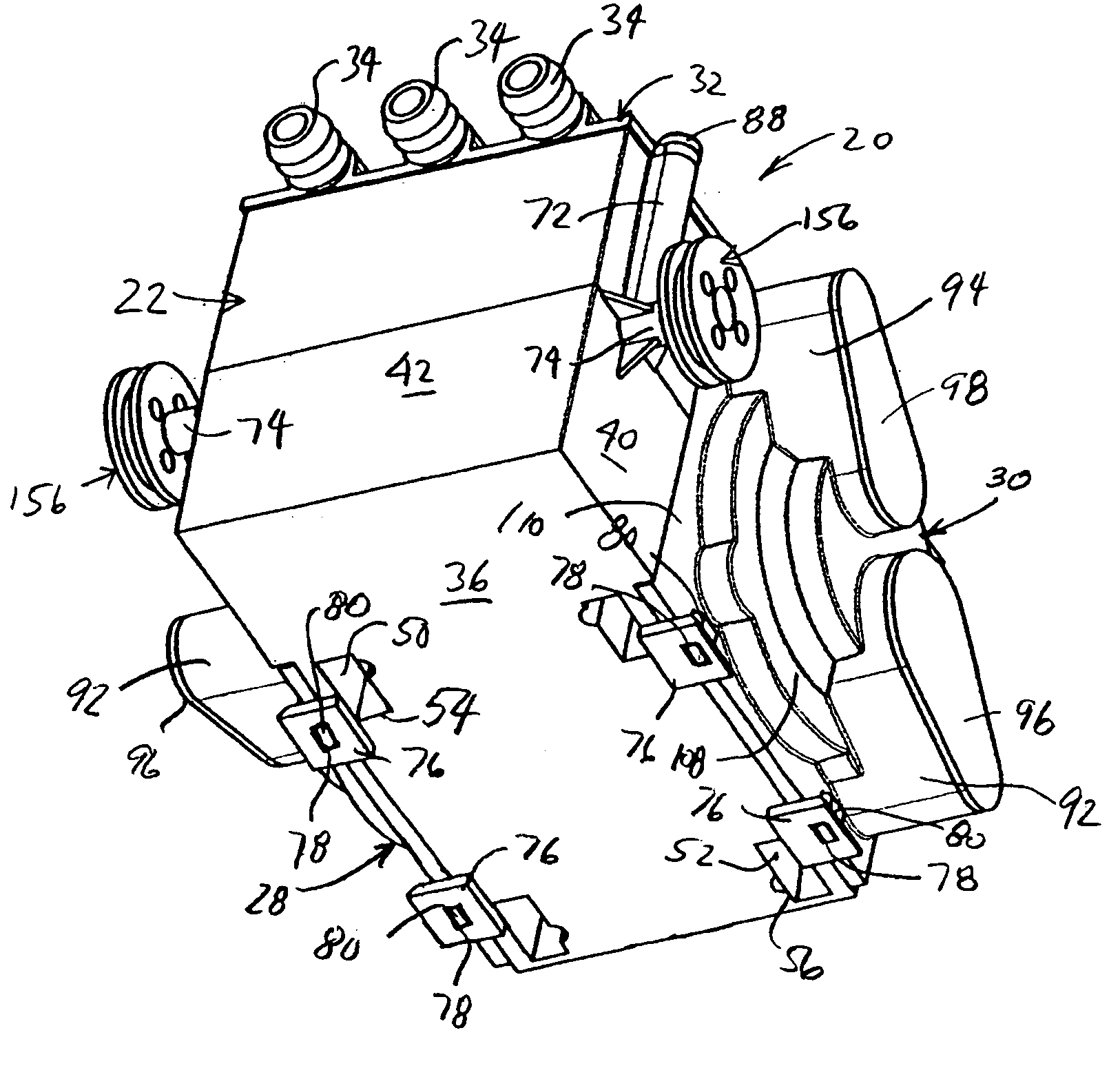 Compact linear air pump and valve package