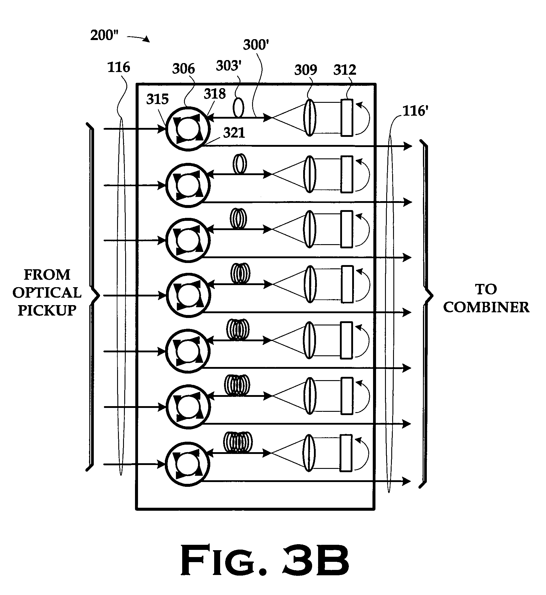 Single detector receiver for multi-beam LADAR systems