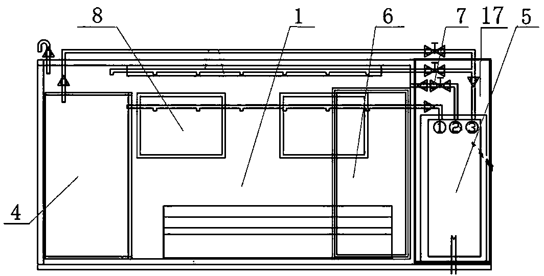 Isolation compartment device with negative pressure ventilation and epidemic prevention medical functions