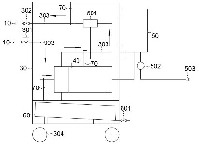 Full-closed liquid feeding device and method