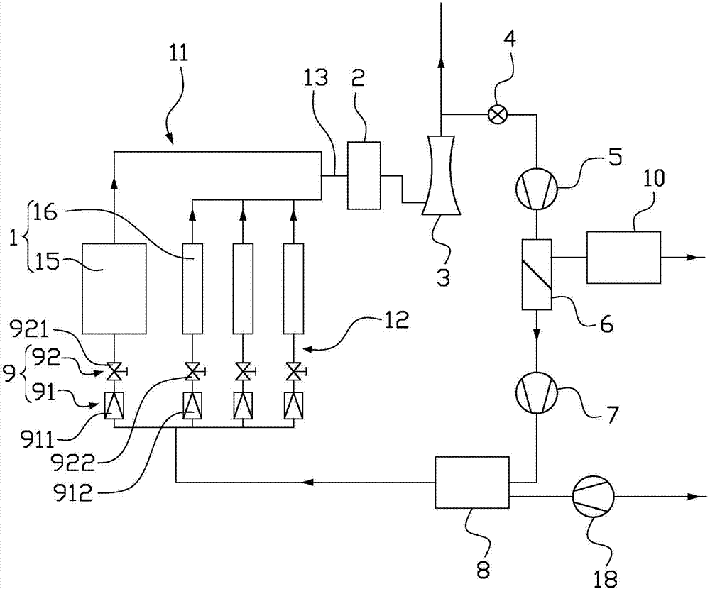 Desulfurization, denitrification and decarbonization integrated system for ship waste gas