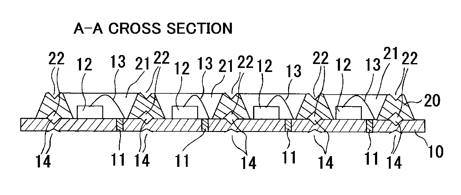 Method for manufacturing light emitting apparatus, light emitting apparatus, and mounting base thereof