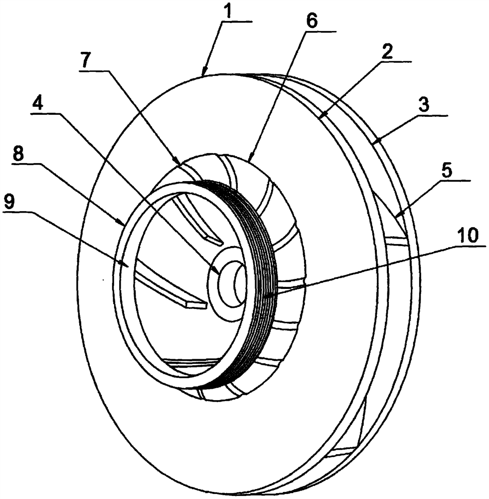 Wear-resistant and corrosion-resistant mouth ring device for water pump