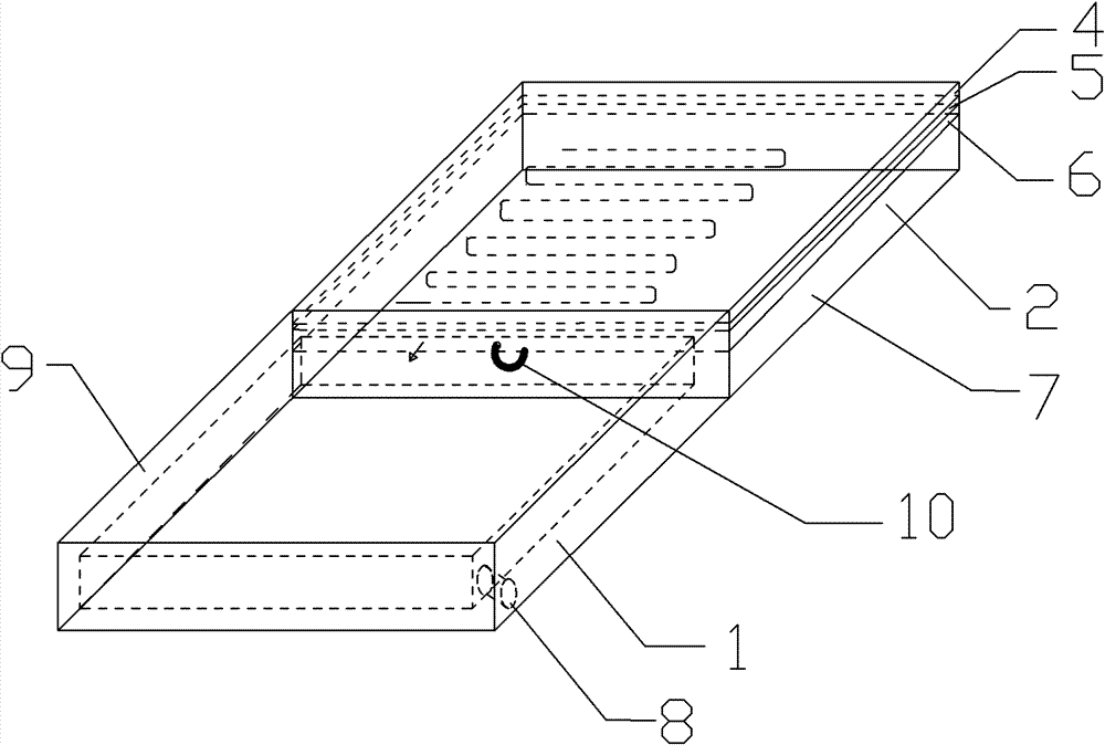 Sole snow clearing device