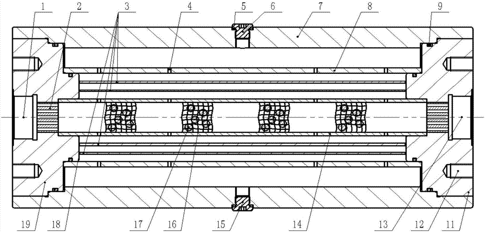 Composite hydraulic system broad-spectrum fluid pressure pulsation attenuator