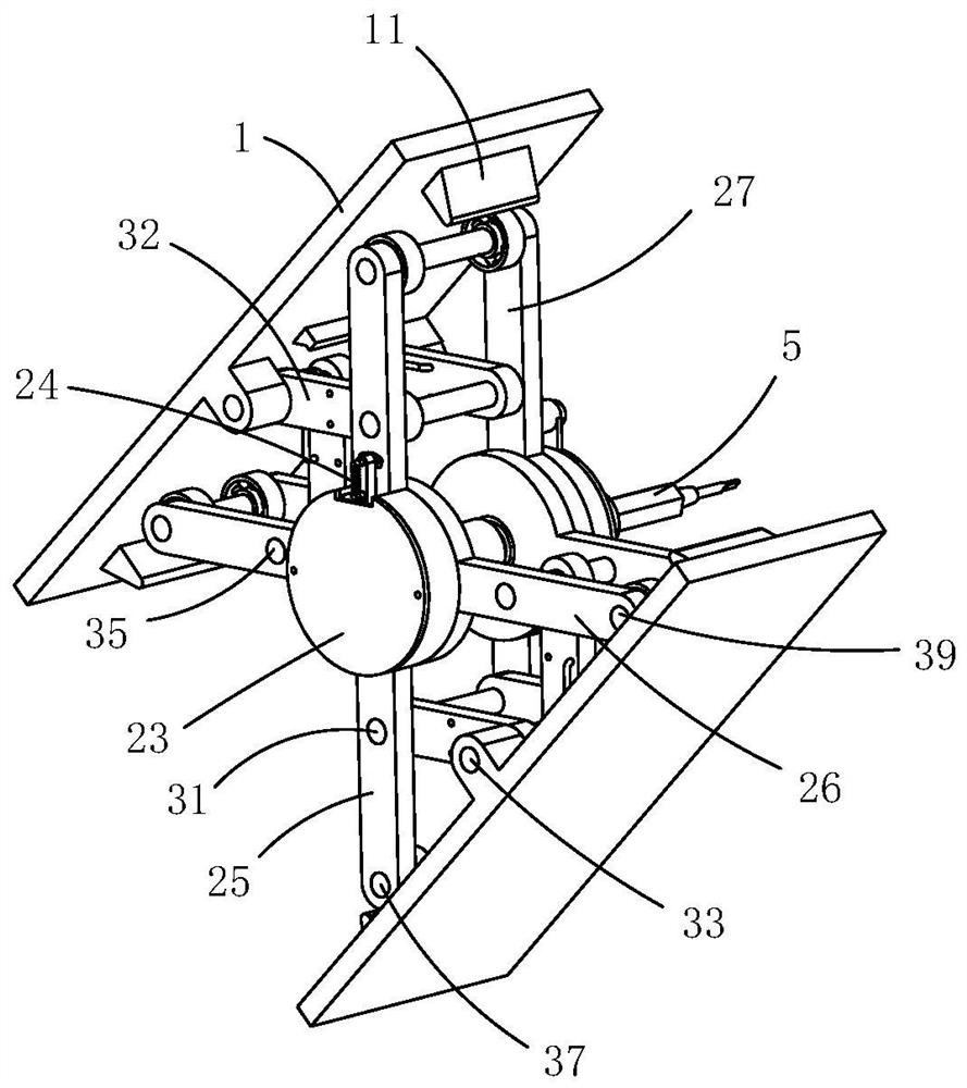 A passive mechanical screwing device