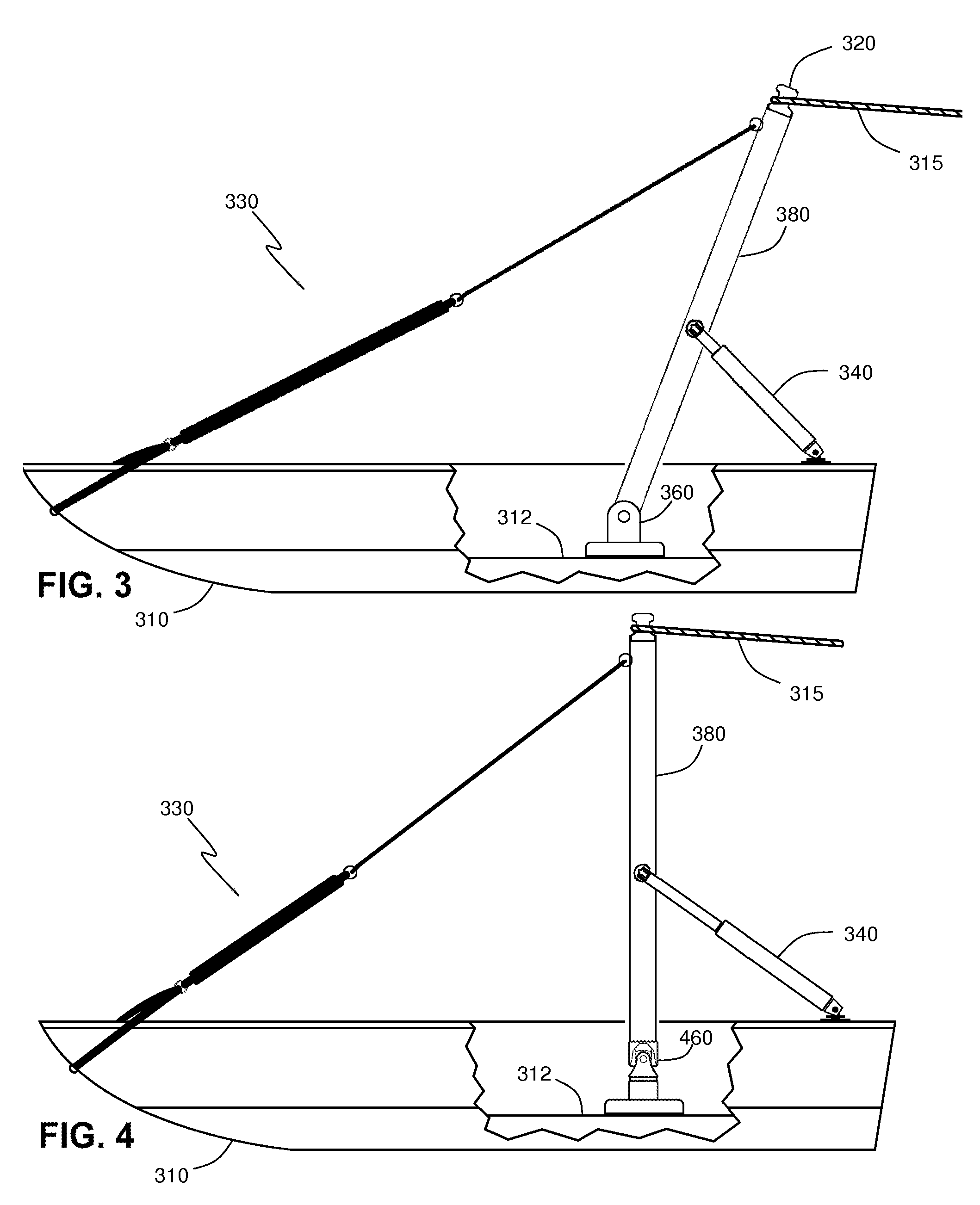 Water sport tow attachment with recoil