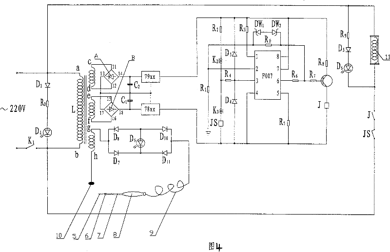 Fulgerizing sterilizer of oese (needle)