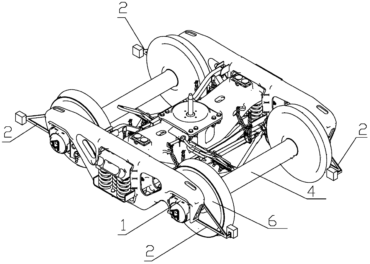 Derailment detection device and detection method based on saddle positioning