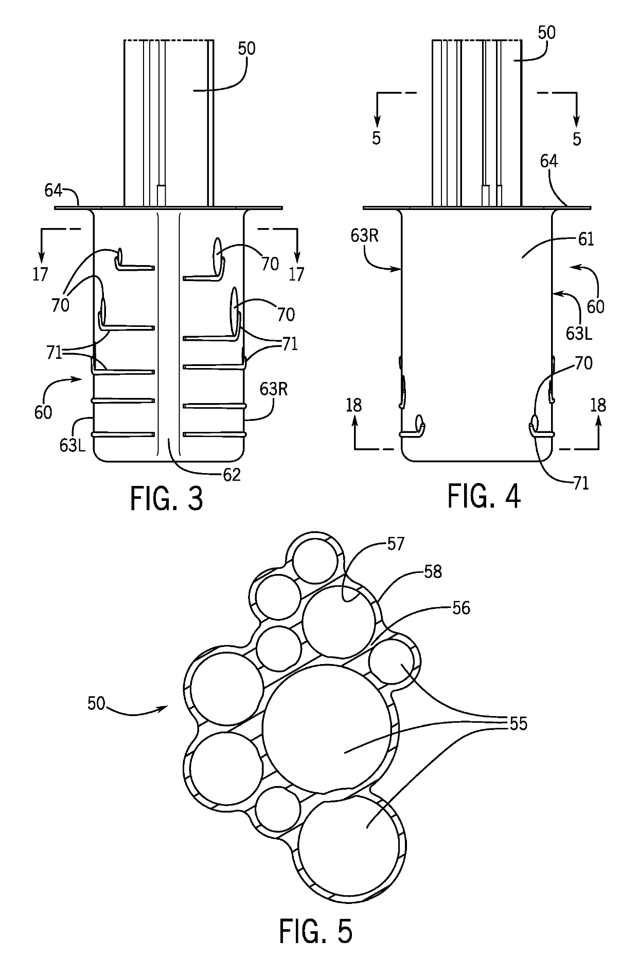 Integrated drain mast structure