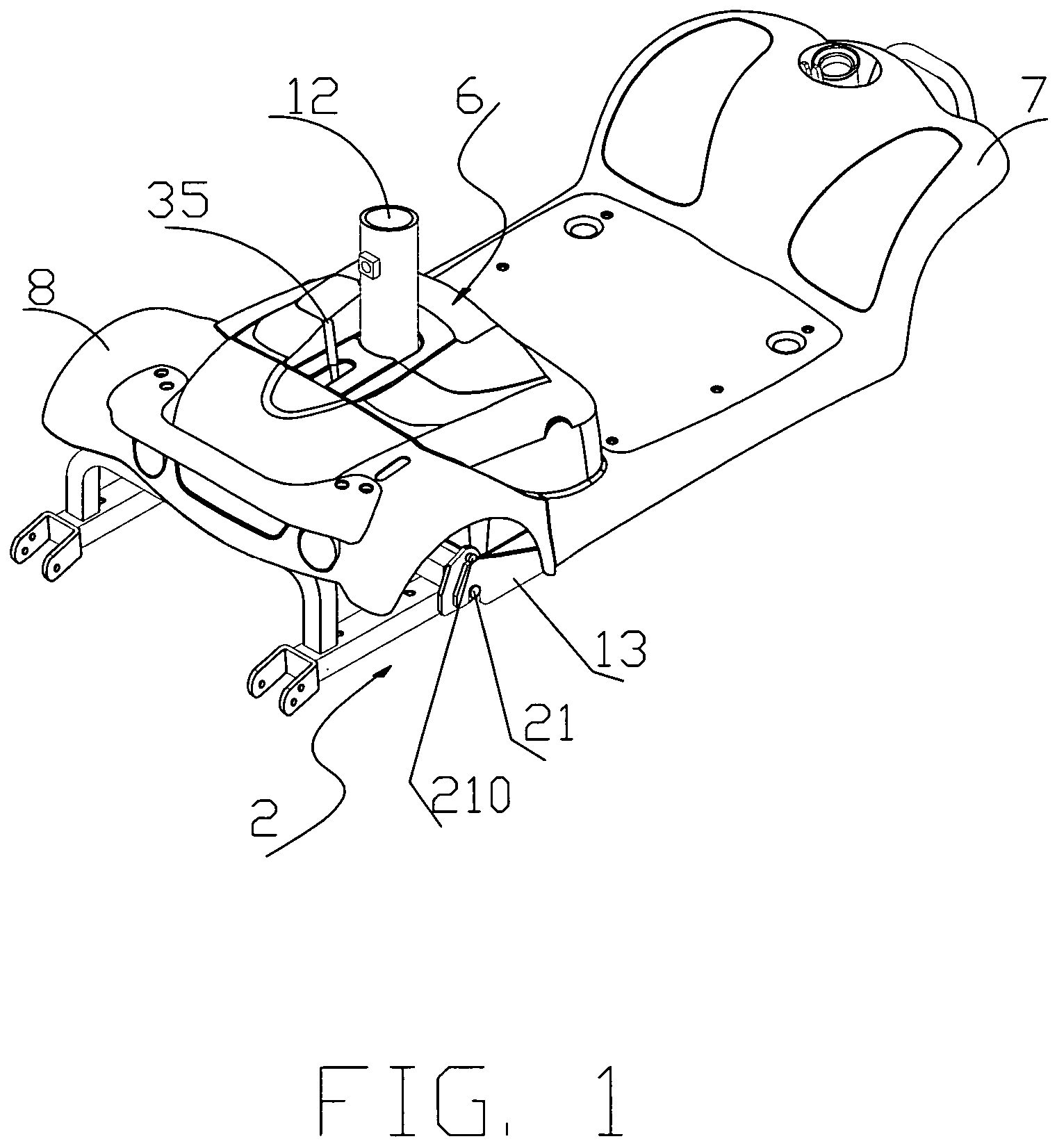 Detachable vehicle body that is assembled and disassembled easily and rapidly