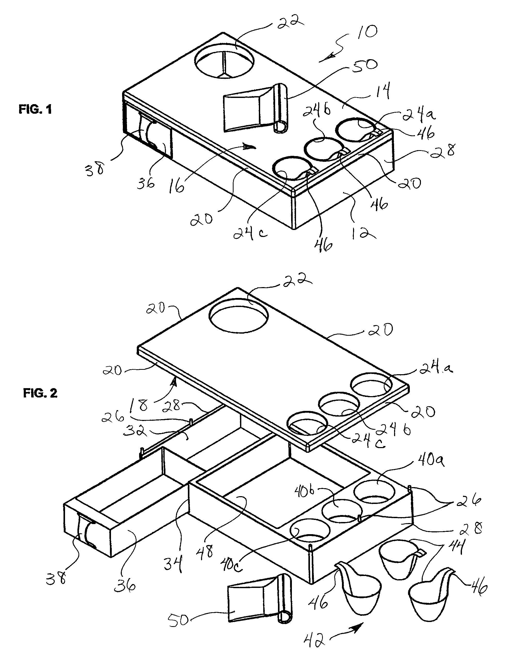 Combination food cutting board with removable compartments