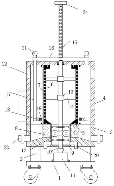 Flour mill dust safety treatment purification and alarm device