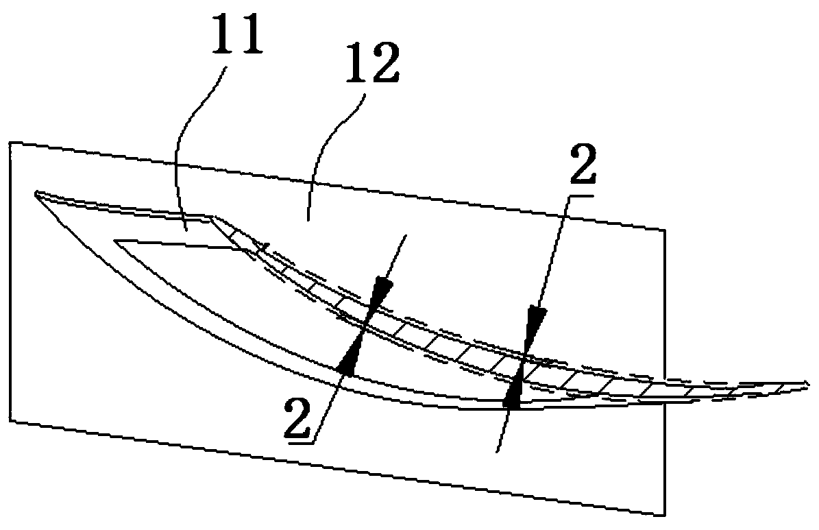 Stator blade pressure pulsation measuring device