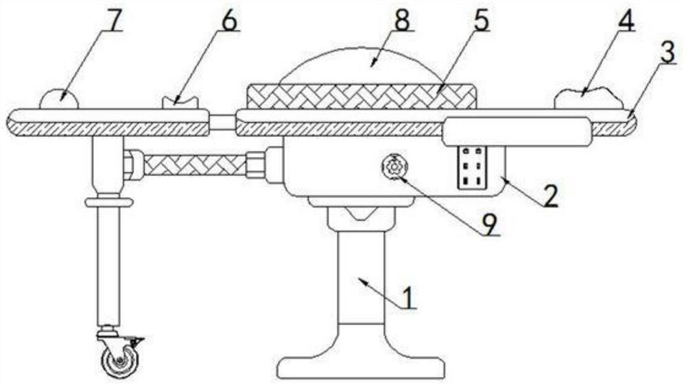 Prone position frame warm-keeping mechanism for spine surgery and used for long time