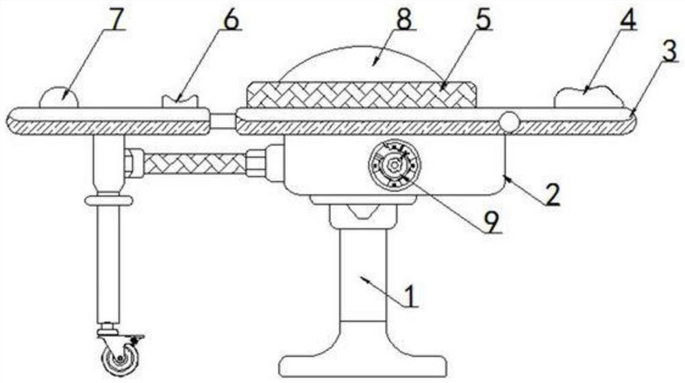 Prone position frame warm-keeping mechanism for spine surgery and used for long time