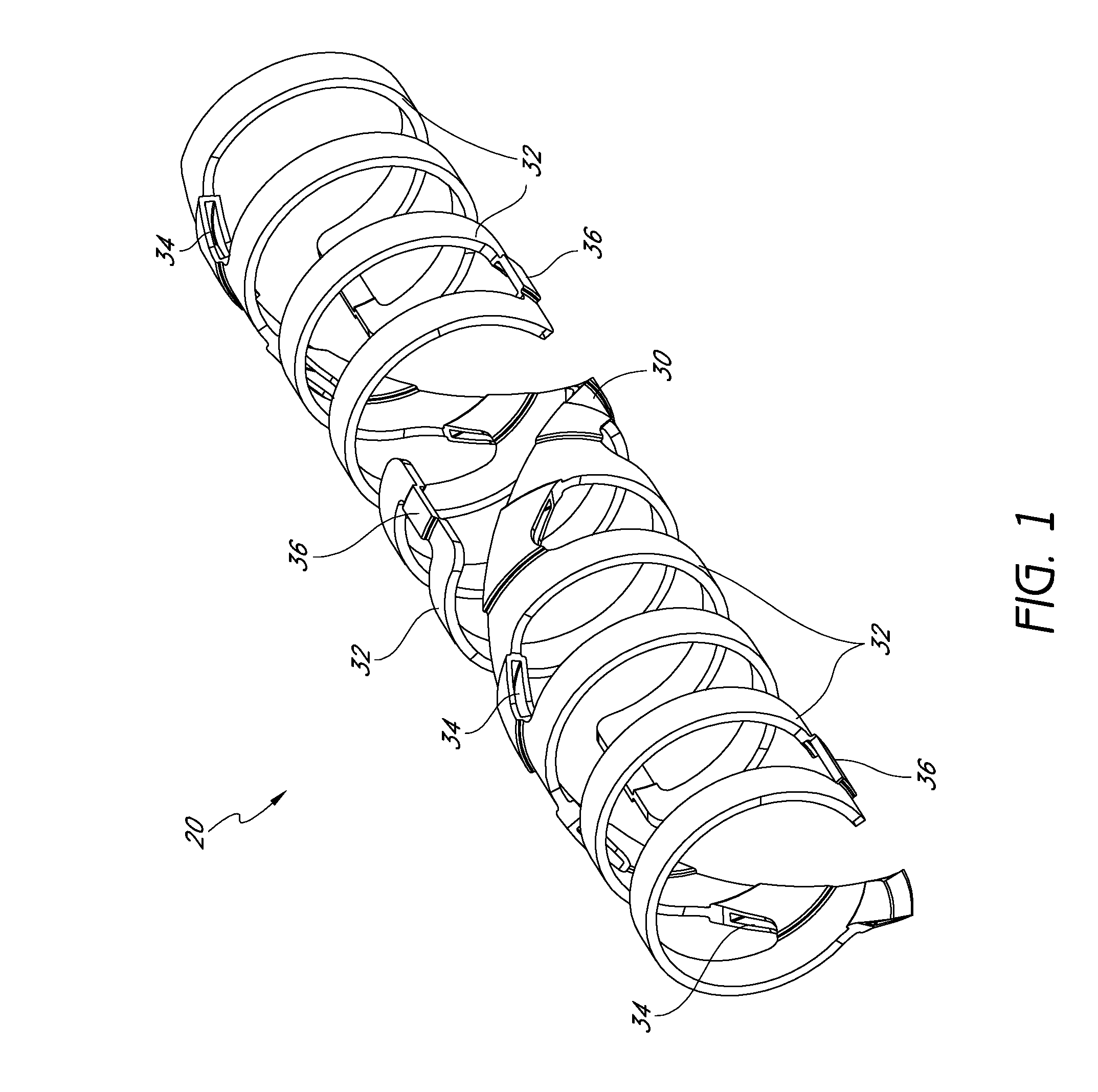 Expandable slide and lock stent