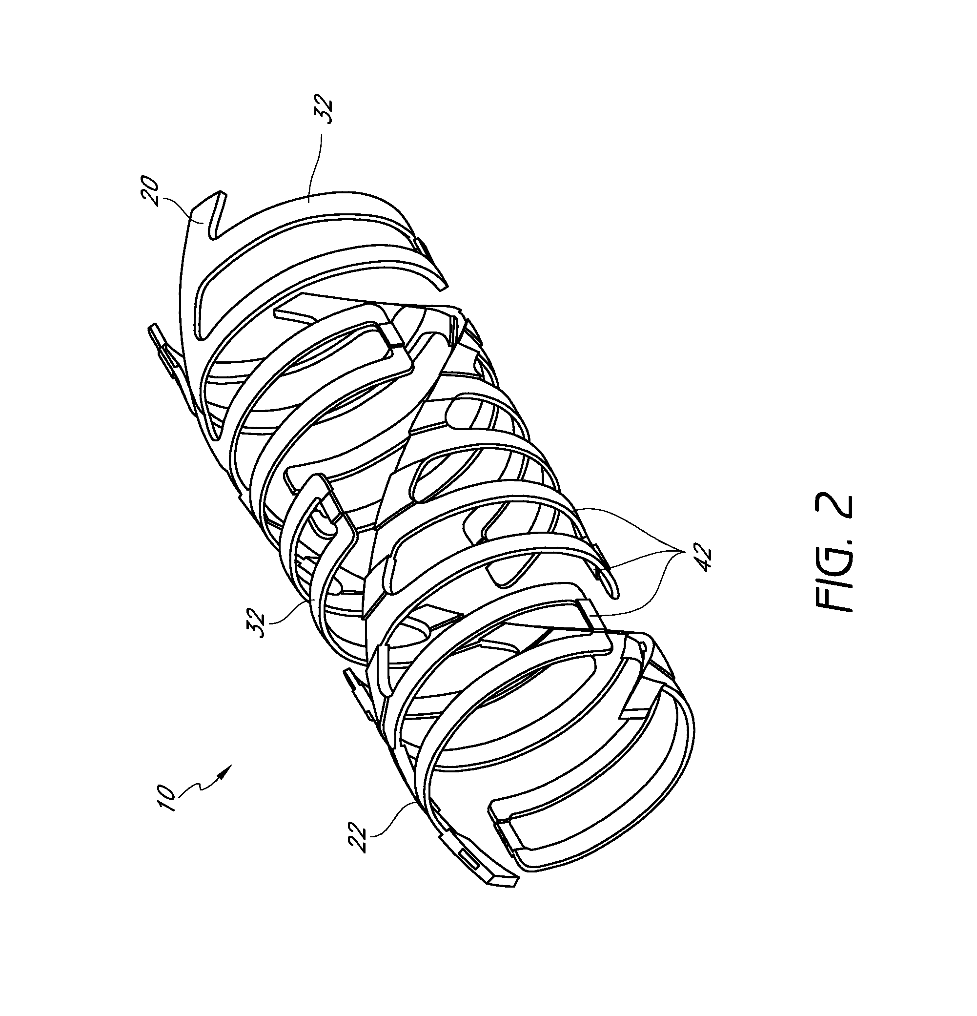 Expandable slide and lock stent