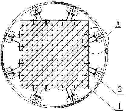 A kind of dry-hanging decorative surface of stone with cylindrical structure and its construction method