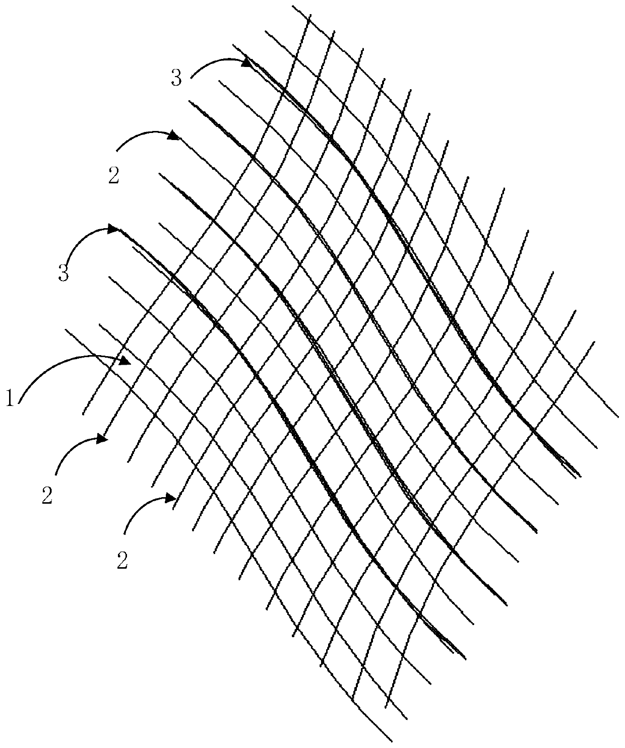 Optical fiber woven mesh