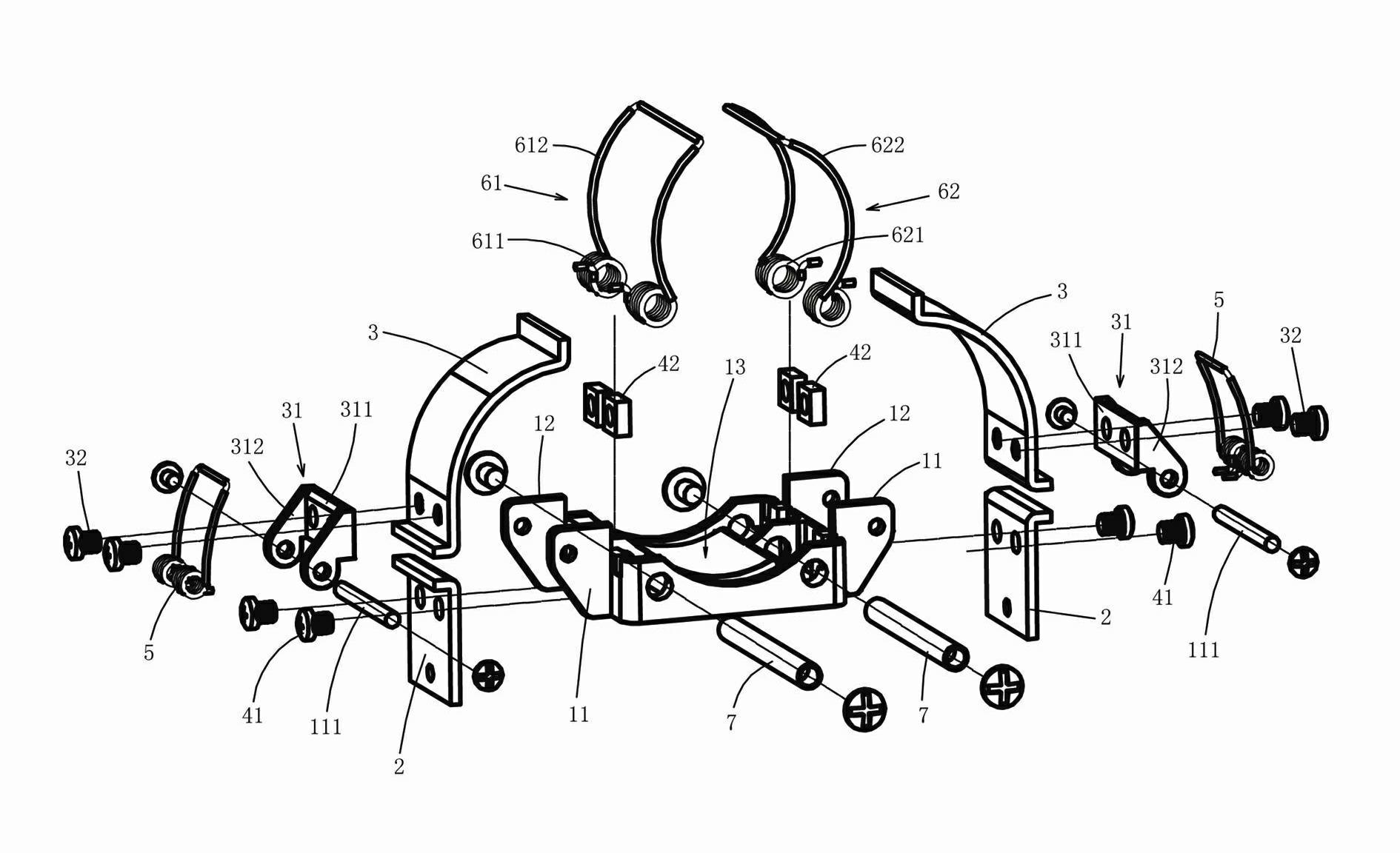 Cable clamping device of electric power circuit fault indicator